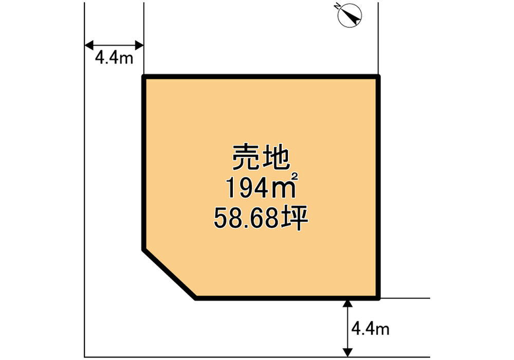 日光市山口土地　区画図